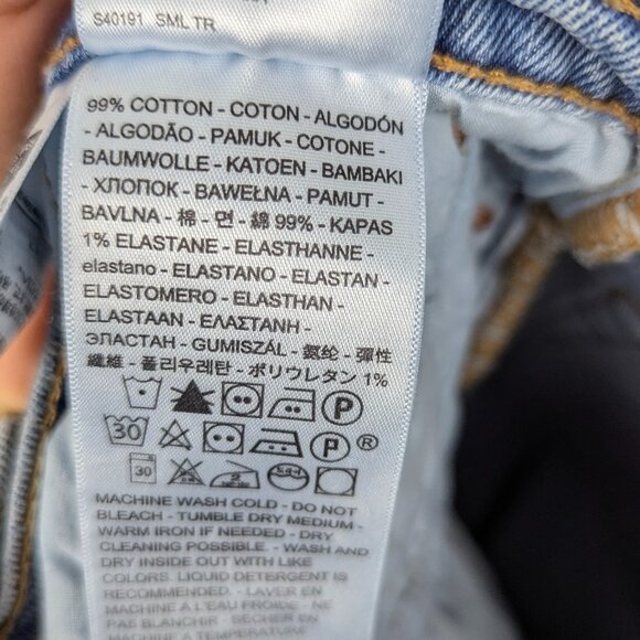 Levi's | Medium Wash Ribcage Straight Leg Jeans Size 27 - Picture 10 of 10